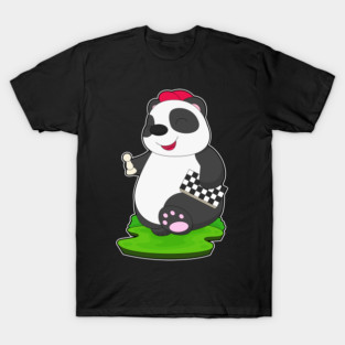 Panda Chess piece Chess Chessboard T-Shirt