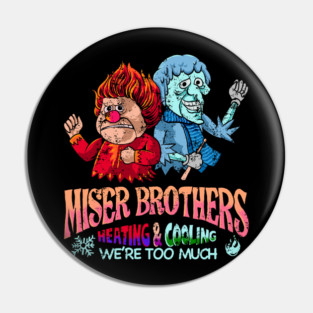 Miser Brothers Heating & Cooling Vintage Pin