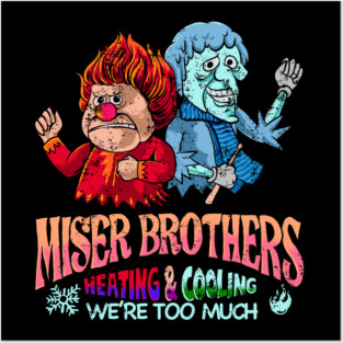 Miser Brothers Heating & Cooling Vintage Posters and Art