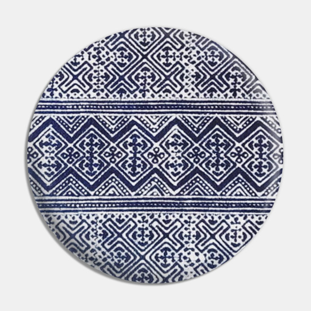 Khajua Indigo – Sacred Geometry of the Hmong Spirit Pin by Pimcolle