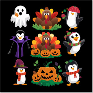 Happy Hallothanksmas Posters and Art