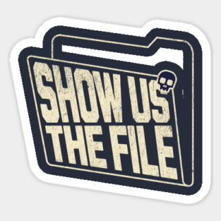 Show Us The File Epstein List Sticker