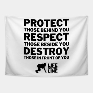 Football Lineman Tapestry