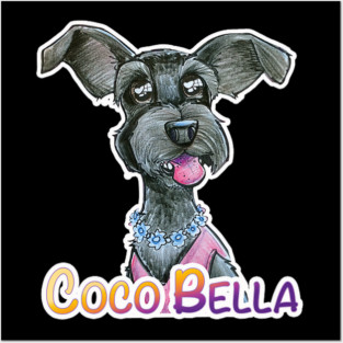Coco Bella Cute Dog Art Gift For Pet Lovers Posters and Art