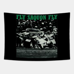 FLY SAQUON, Philadelphia Football Tapestry
