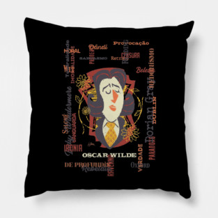 Oscar Wilde by Henrique San Pillow