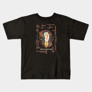 Oscar Wilde by Henrique San Kids T-Shirt