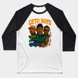 GETO BOYS – SCARFACE, PSYCHOS & REALITY Baseball T-Shirt