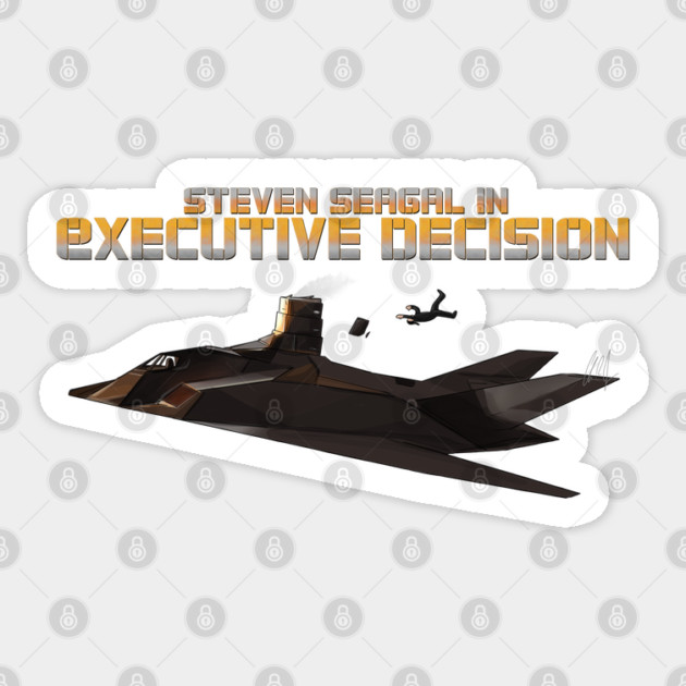 Steven Seagal in EXECUTIVE DECISION Sticker by 51Deesigns
