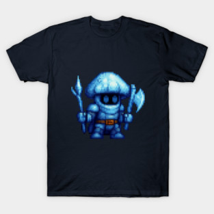 Glacior Mycelknight – Frostbound Mushroom Warrior T-Shirt