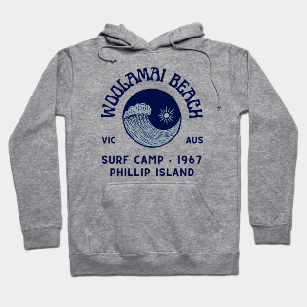 Woolamai Beach Surf Camp Hoodie by Timeless Chaos