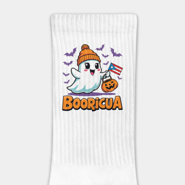 Booricua Funny Halloween Puerto Rican Ghost by creative