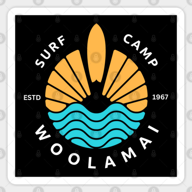 Woolamai Surf Camp Sticker by Timeless Chaos