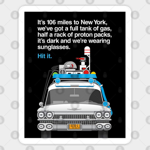 106 Miles to New York (Updated) Sticker by Ecto Girl