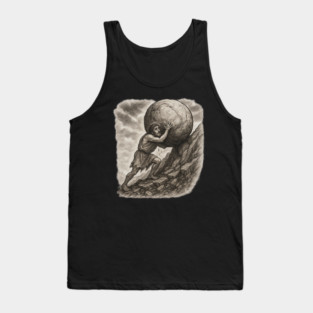 Sisyphus T-Shirt – Existential Absurdism Struggle Greek Mythology Art Tee Tank Top