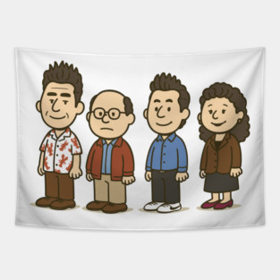 Seinfeld Mashup Fan Art Tapestry