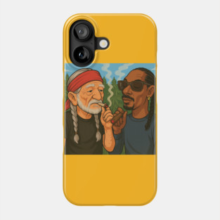willie nelson n snoop dog Phone Case