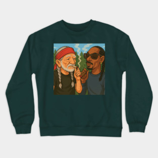 willie nelson n snoop dog Crewneck Sweatshirt