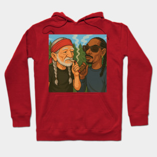 willie nelson n snoop dog Hoodie