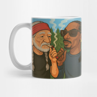 willie nelson n snoop dog Mug