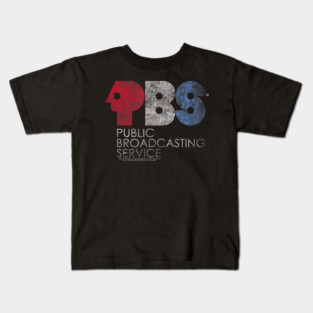 Distressed Red White and Blue Vintage Logo Kids T-Shirt
