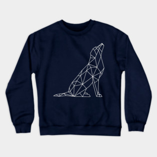 Geometric Dog Crewneck Sweatshirt