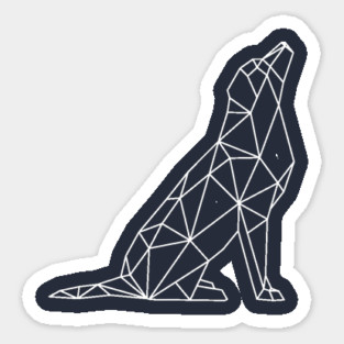 Geometric Dog Sticker