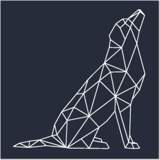 Geometric Dog Posters and Art