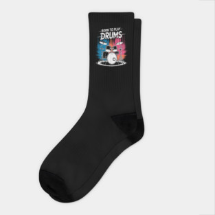 Born To Play Drums Drumming Rock Music Band Drummer Socks
