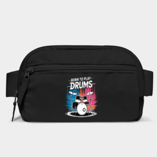 Born To Play Drums Drumming Rock Music Band Drummer Bag