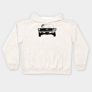Mustang I Fastback 1964 Sketch Black Kids Hoodie