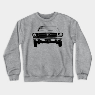 Mustang I Fastback 1964 Sketch Black Crewneck Sweatshirt