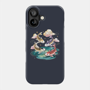 Fish Flying Over Water Phone Case