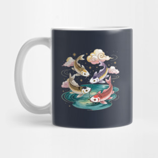 Fish Flying Over Water Mug