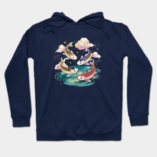 Fish Flying Over Water Hoodie