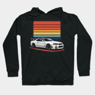 Tuner Car Skyline Racing Drift Car Hoodie