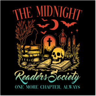 Midnight Readers Society Gothic Book Gift Posters and Art