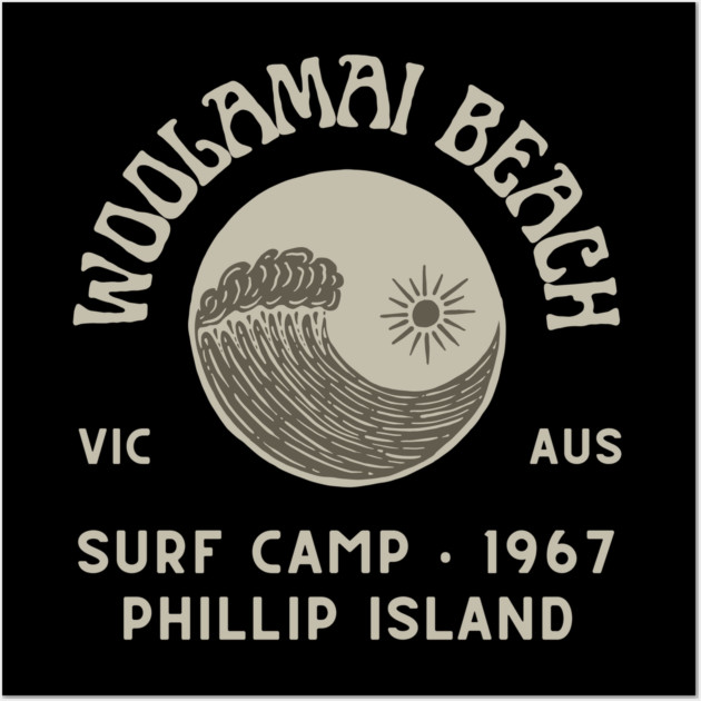 Woolamai Beach Surf Camp Wall Art by Timeless Chaos