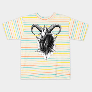 Goat Pentagram Kids T-Shirt