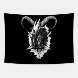 Goat Pentagram Tapestry