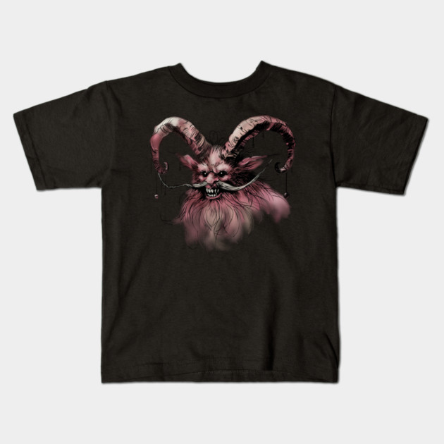 Christmas Krampus Kids T-Shirt by H. R. Sinclair
