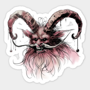Christmas Krampus Sticker