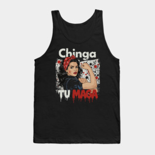 Retro Chinga Tu MAGA Statement Tank Top