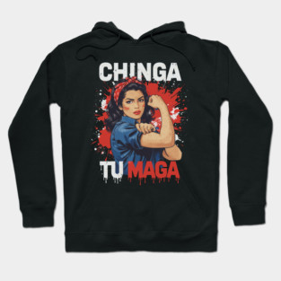 Retro Chinga Tu MAGA Statement Hoodie