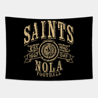 Saints Vintage Football Tapestry