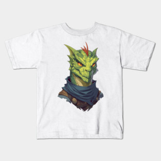 Scaly DnD Lizardfolk Kids T-Shirt