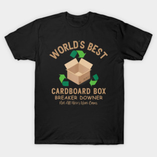 Cardboard Box Hero Funny Recycling Gift T-Shirt