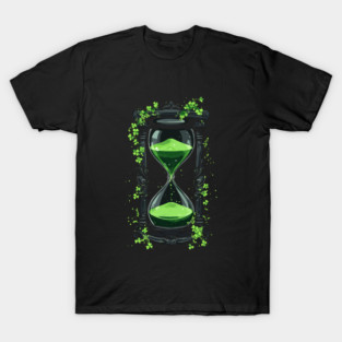 Magical Hourglass with Clovers T-Shirt