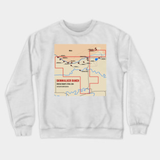 Mapping the ranch Crewneck Sweatshirt