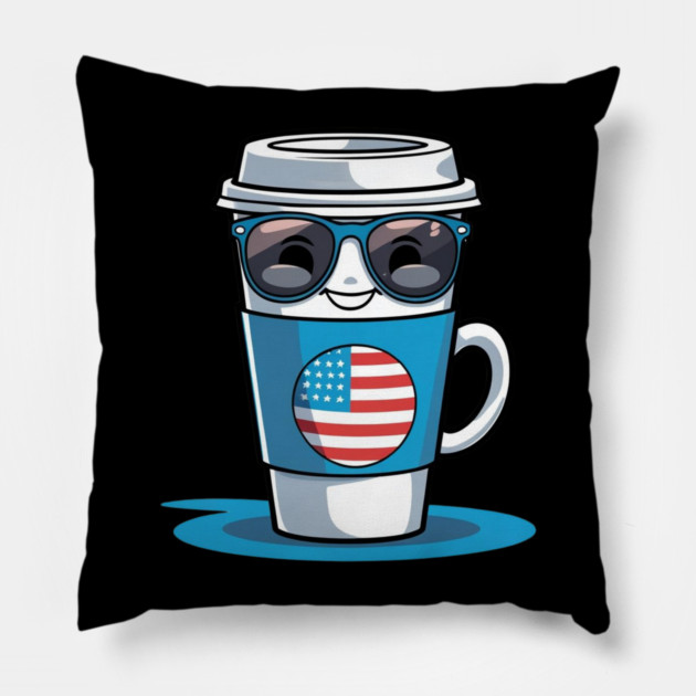 Coffee theme Funny Coffee Lover Pillow by SR8891